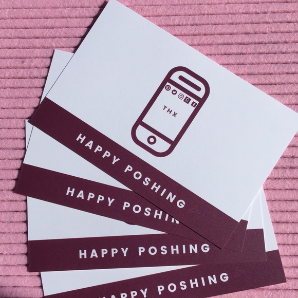 Last Pack! Thank You Cards “Happy Poshing” - Picture 2 of 5